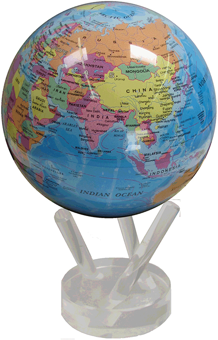 

MOVA GLOBE d12 см с политической картой Мира, Черный