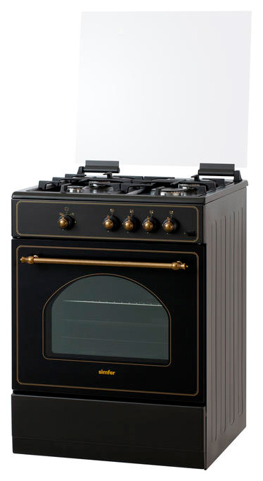 

Газовая плита Simfer F66GL42017 Black, F66GL42017