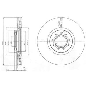 фото Тормозной диск delphi bg4101