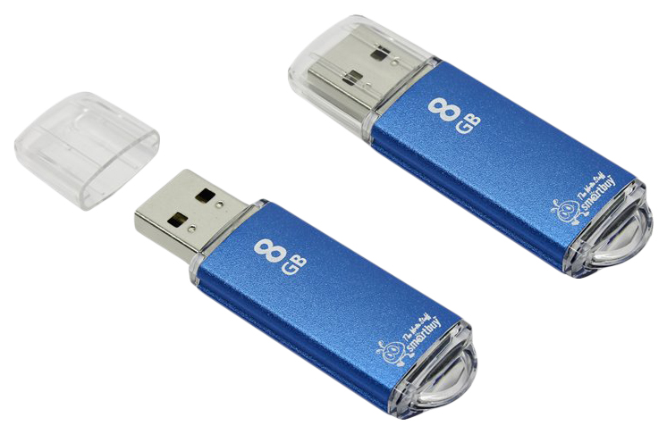 Флешка SmartBuy V-Cut 8ГБ Blue (SB8GBVC-B)