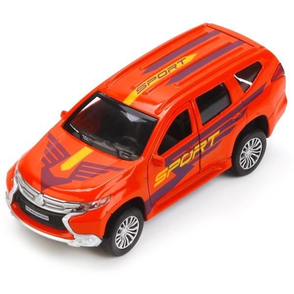 

Машинка Технопарк металлическая инерционная mitsubishi pajero sport 12 см, Синий