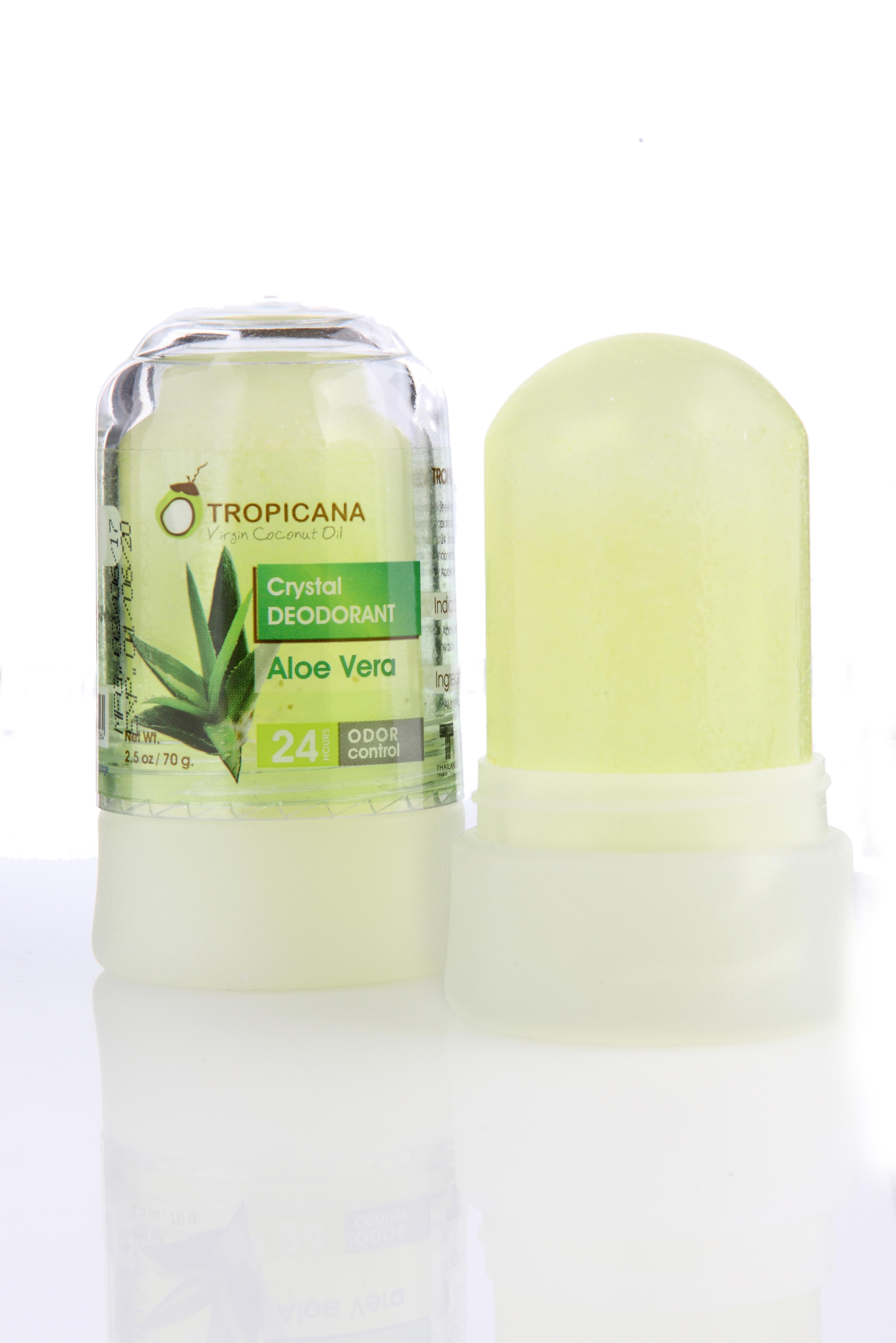 

Натуральный дезодорант кристалл Tropicana с экстрактом Алое вера, 70 гр