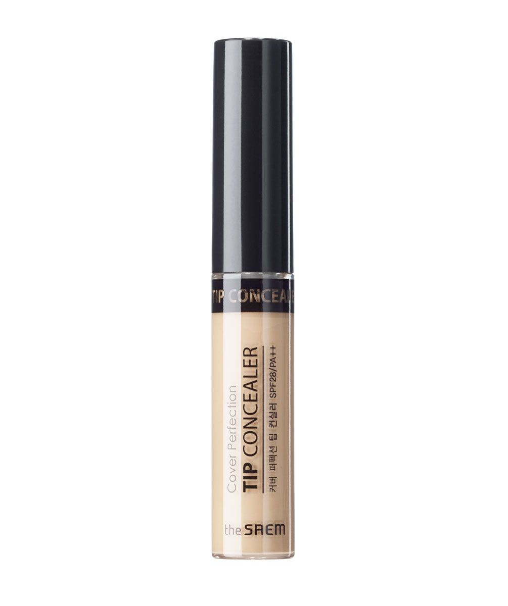 фото Консилер для макияжа the saem cover perfection tip concealer 01 clear beige (пробник) 1 мл