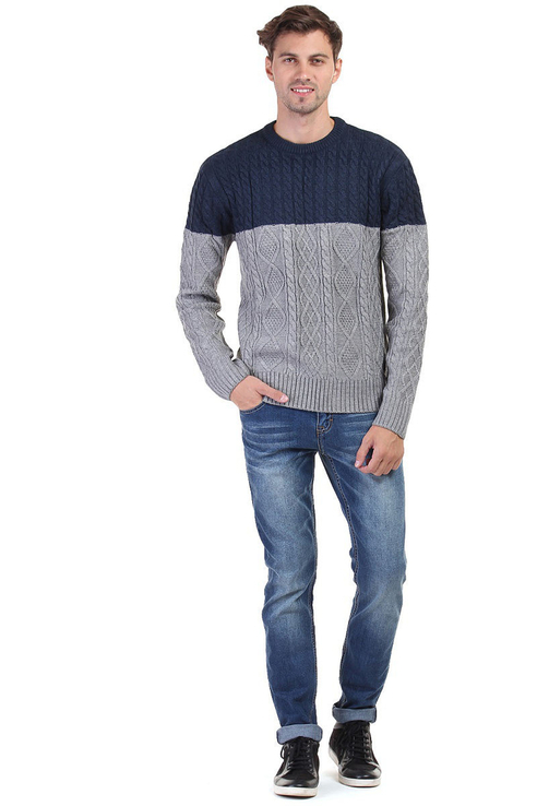 

Джемпер мужской B636580 Baon синий XL, B636580