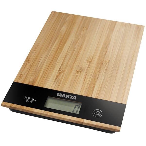 Весы кухонные Marta MT-1639 бамбук весы кухонные marta mt 1639 фиолетовый