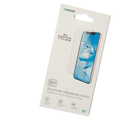 фото Защитное стекло onext hybrid protective glass для huawei y7 2019