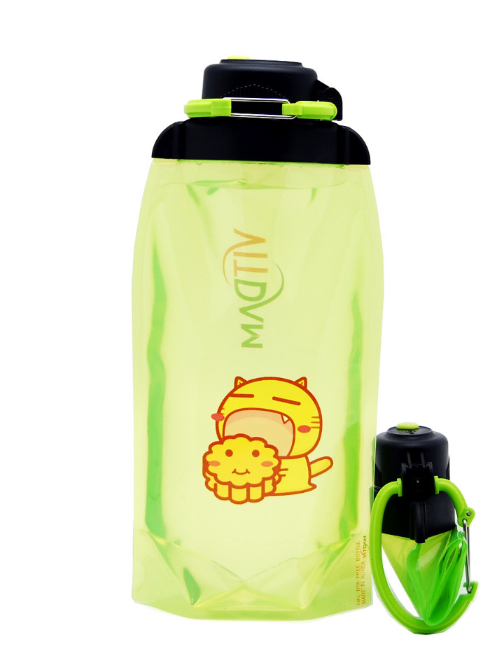 Бутылка Vitdam B086YGS-209 860 мл желто-зеленая