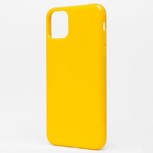 фото Чехол tpu matte для iphone 11pro max yellow nobrand