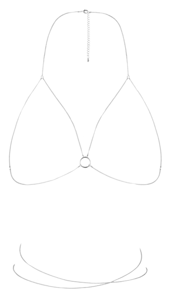 

Бикини-цепочка Bijoux Magnifique Bra Chain Silver, Серебристый