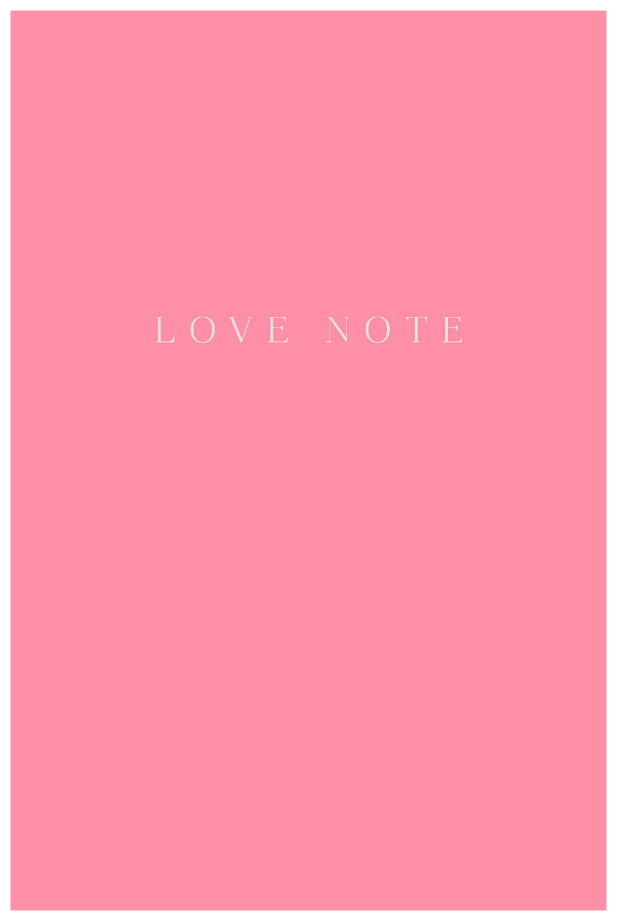 

Блокнот "Love Note", 96 листов, 21,9 х 14,6 см