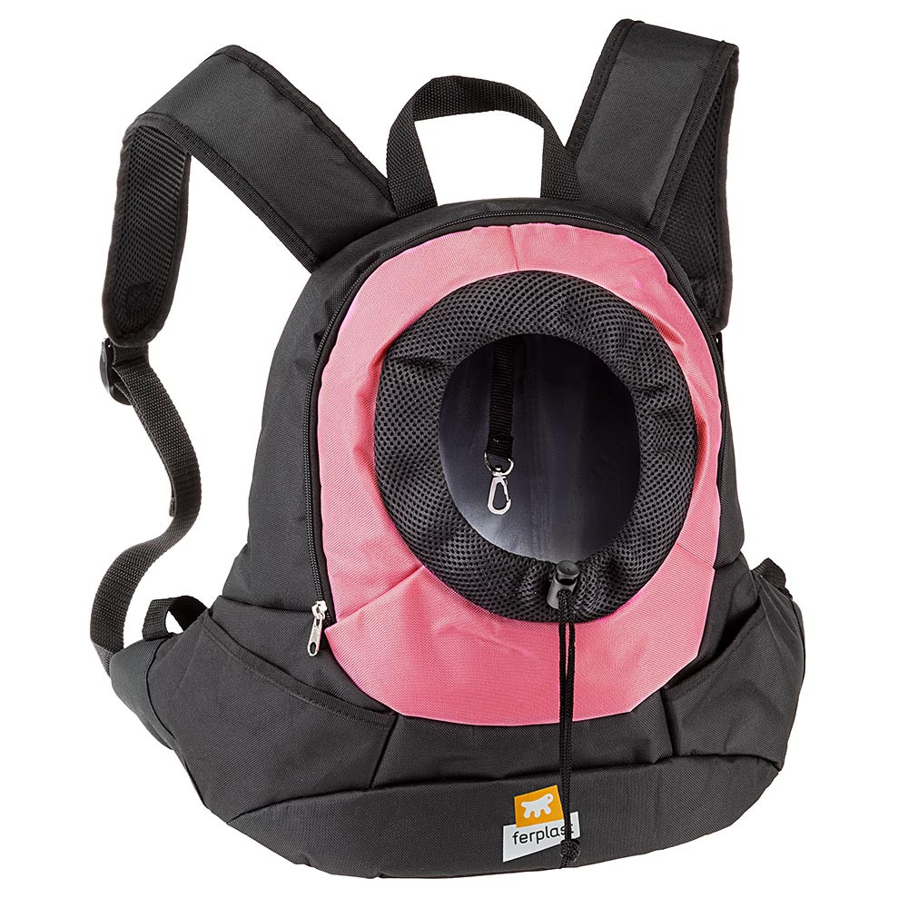 фото Переноска-рюкзак для животных ferplast kangoo, розовый, 37x16x36,5 см