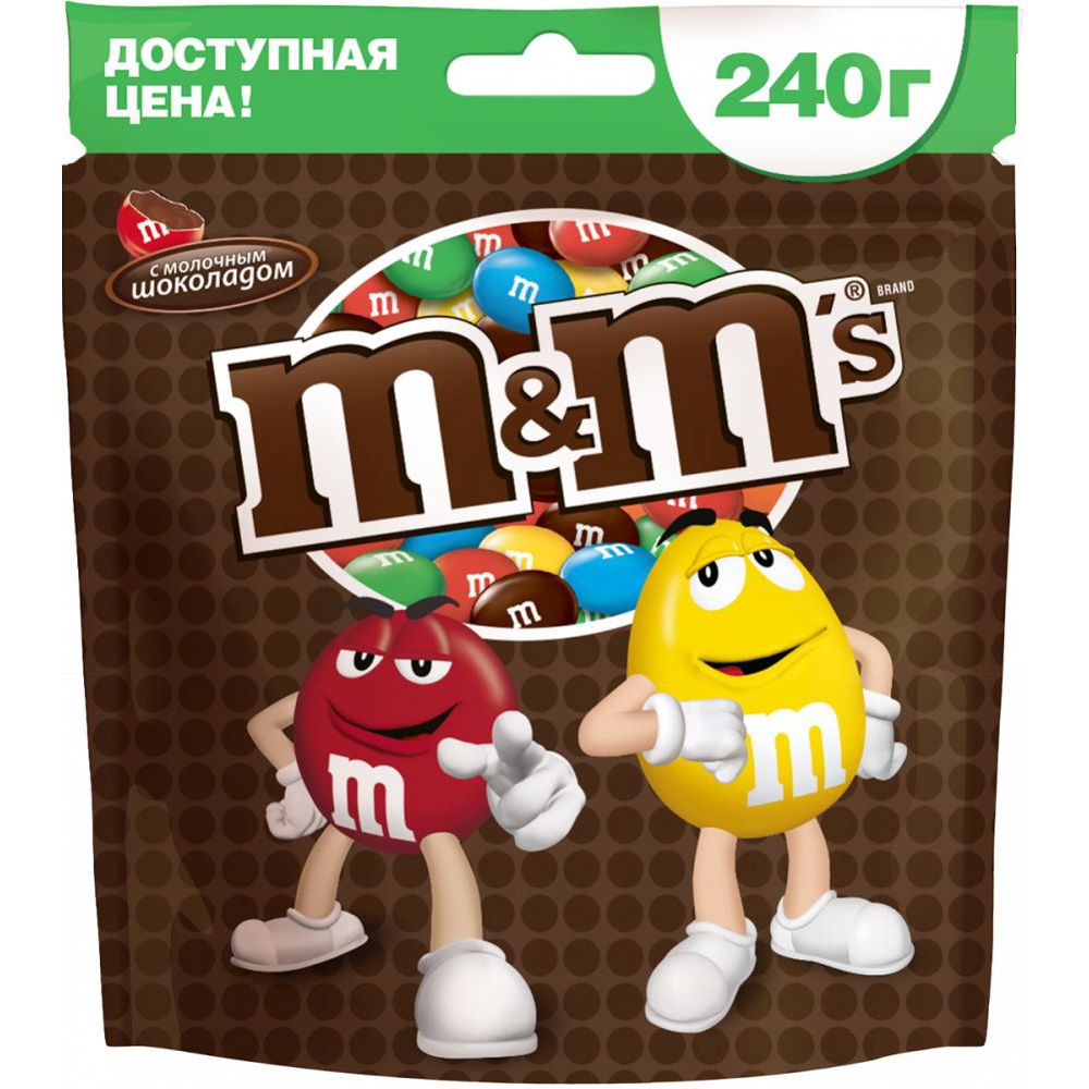 

Драже M&M's с молочным шоколадом 240 г