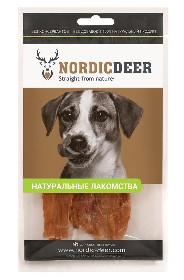 фото Лакомство для собак nordic deer, рубец говяжий, 15см, 40г