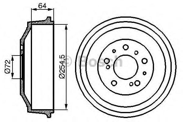 

Тормозной барабан Bosch 986477031