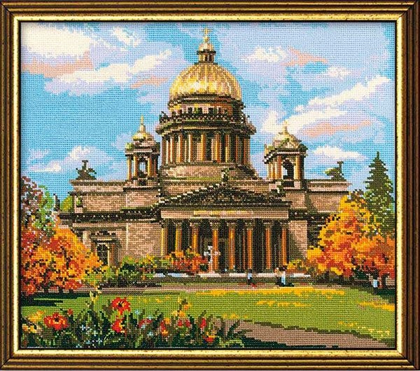 фото Набор для вышивания арт.сс-0923 "исаакиевский собор" 46x40 см риолис