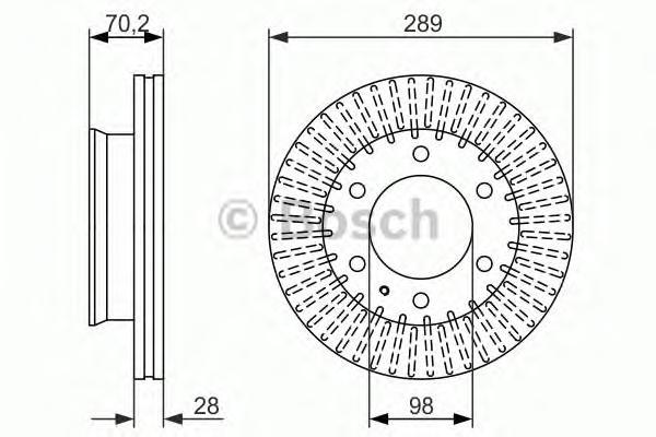 фото Тормозной диск bosch 0986479711