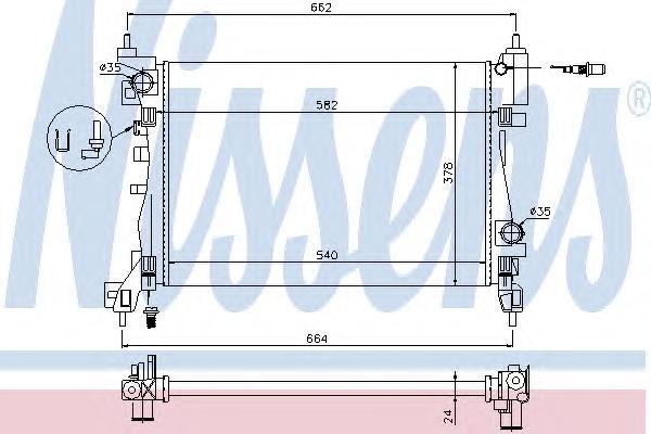 

Радиатор Nissens 630743