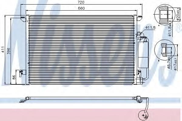 фото Радиатор кондиционера nissens 94675
