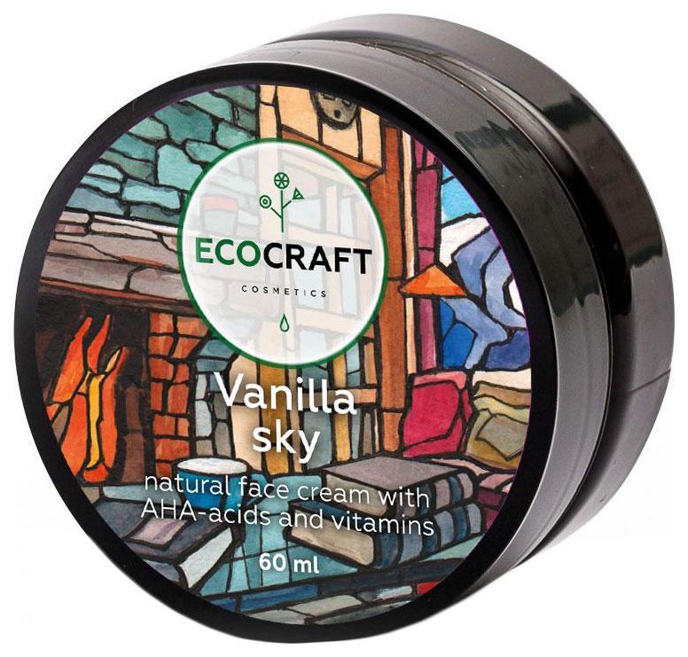 Крем для лица Ecocraft Vanilla Sky 60 мл ecocraft крем для умывания лифтинг эффект алтайская голубика altai blueberry cleansing cream