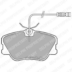 

Колодки тормозные Delphi LP608