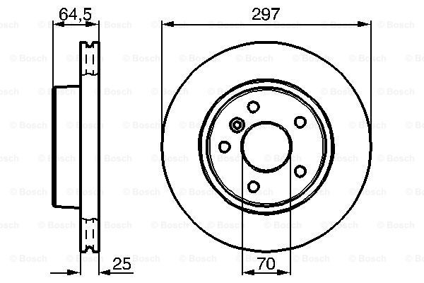 фото Тормозной диск bosch 0986478483