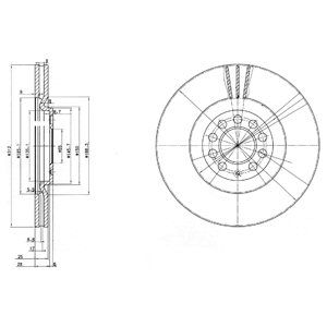 

Тормозной диск DELPHI BG3528