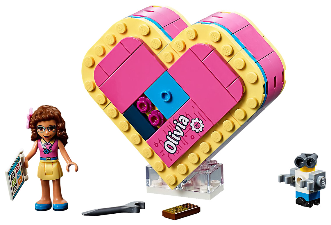 Конструктор LEGO Friends 41357 Шкатулка-сердечко Оливии шкатулка пенал маленький 4x11x12