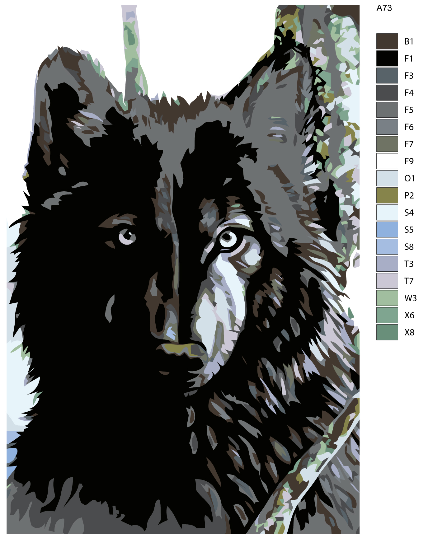 

Картина по номерам, 40 x 60, A73, A73