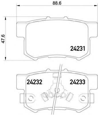 

Колодки тормозные дисковые, комплект Hella 8DB355012-061