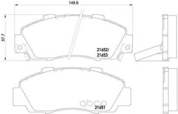 

Тормозные колодки дисковые HELLA 8DB355016441