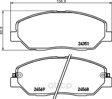 

Тормозные колодки дисковые HELLA 8DB355028481