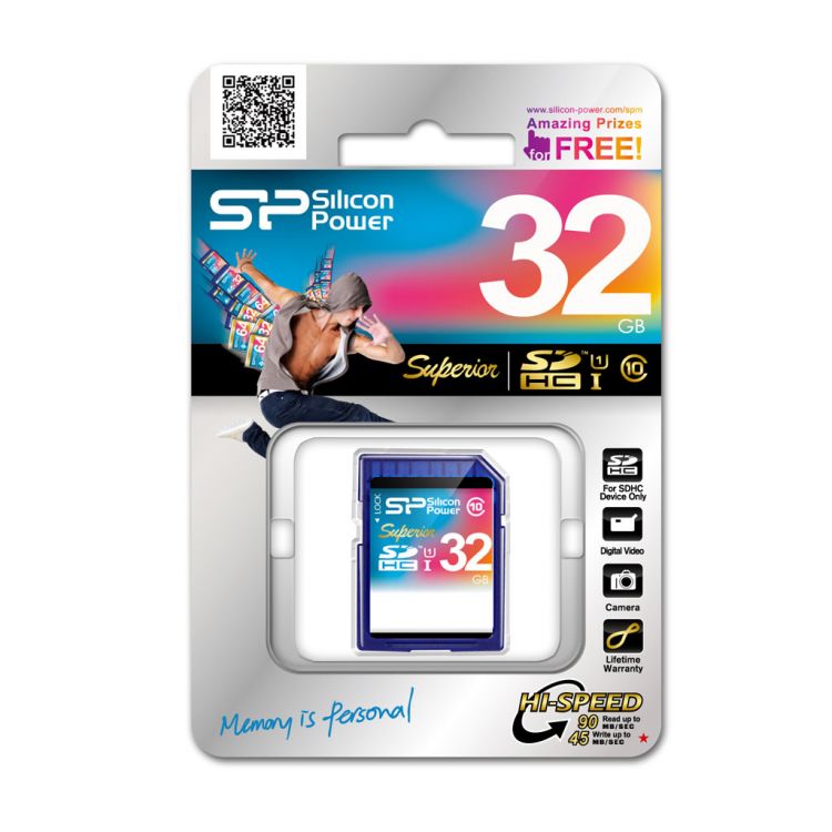 

Флеш карта Silicon Power SDHC Superior 32GB