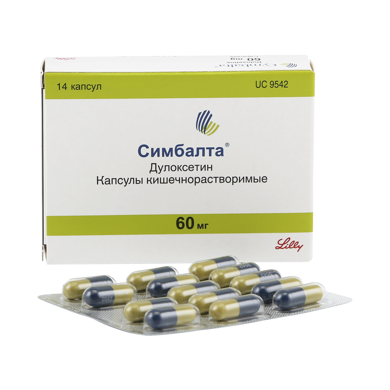

Симбалта капсулы 60 мг 14 шт.