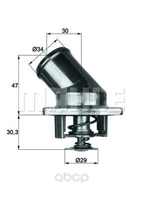 фото Термостат mahle ti392 mahle/knecht