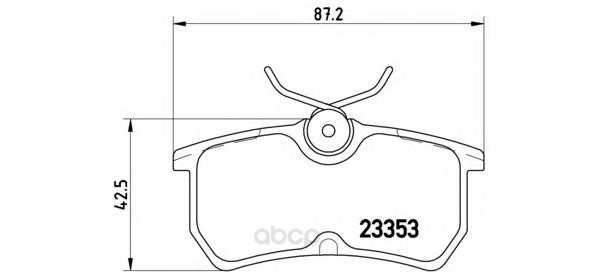 

Тормозные колодки brembo дисковые P24047