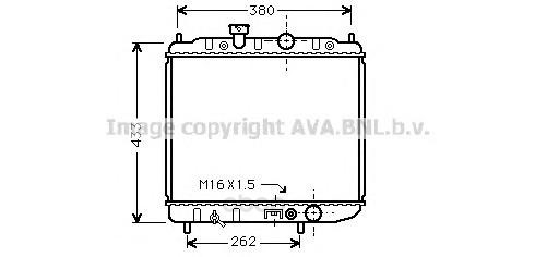 

Pадиатор системы охлаждения Mitsubishi Colt 96-97 Ava MTA2036
