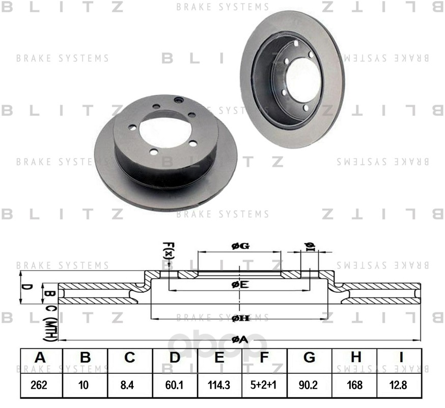 фото Тормозной диск blitz bs0305