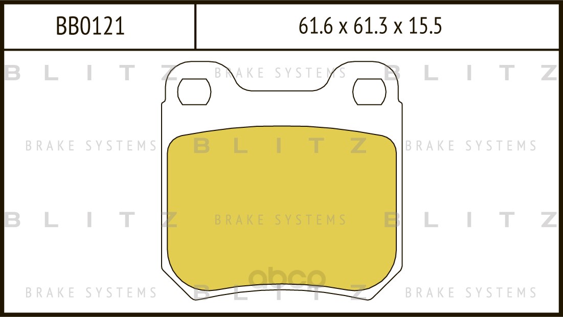 

Тормозные колодки BLITZ дисковые BB0121