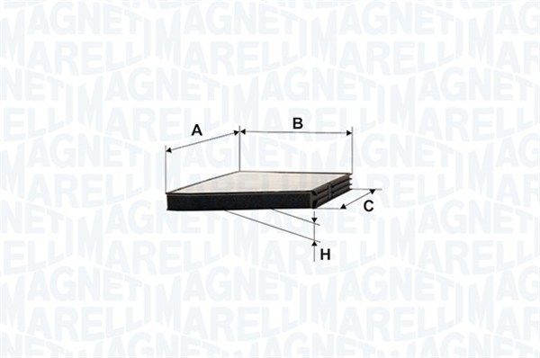 фото Фильтр воздушный салона magneti marelli 350203062100