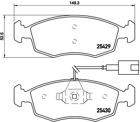 

Комплект тормозных дисковых колодок brembo P 23 138