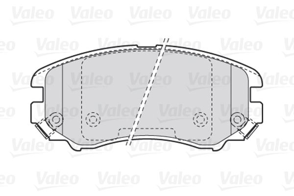 

Комплект тормозных дисковых колодок Valeo 301744