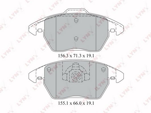 

Тормозные колодки LYNXauto дисковые BD2206
