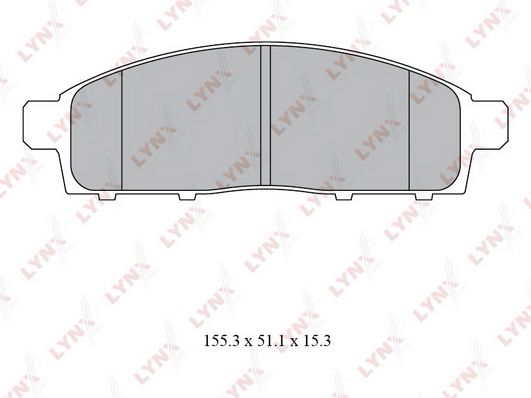 

Тормозные колодки LYNXauto дисковые BD5529