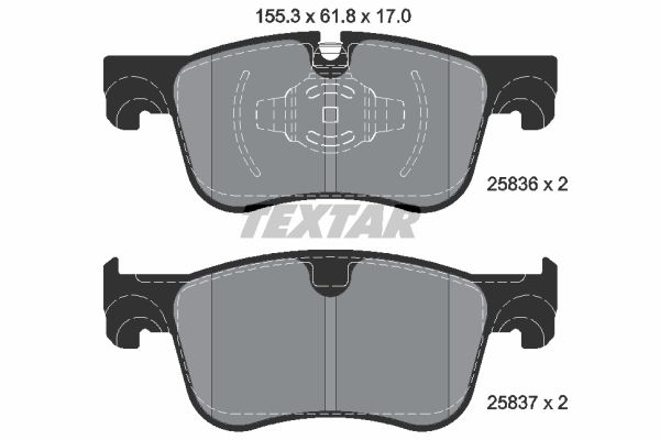 

Тормозные колодки Textar дисковые 2583601