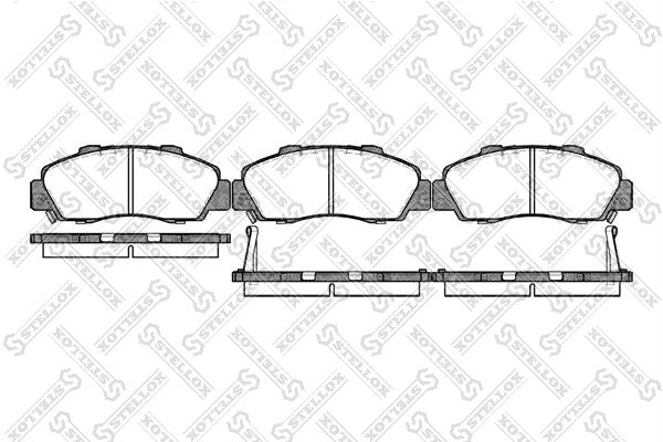 

Тормозные колодки Stellox дисковые 362002BSX