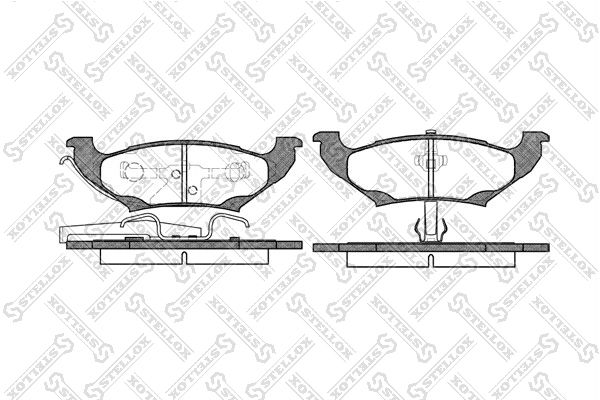 

Комплект тормозных дисковых колодок Stellox 701 010B-SX