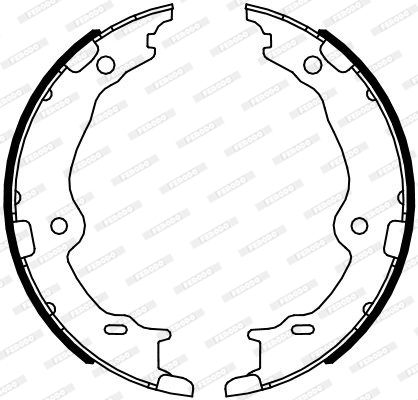 

Тормозные колодки FERODO стояночного тормоза FSB4123