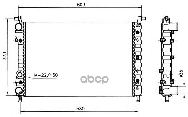 

Радиатор системы охлаждения NRF 58221
