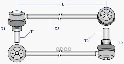 

Стойка стабилизатора Moog TOLS0376