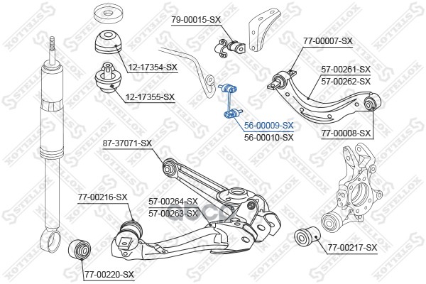 фото Стойка стабилизатора stellox 5600009sx